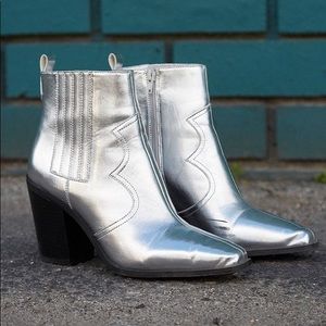 Metallic Western Boots